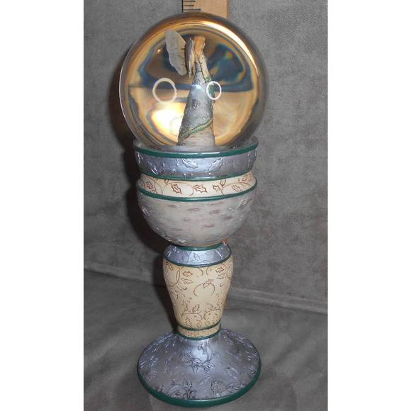 Elements Season's Greetings 82033 Christmas Angel Snow Globe Pavilion Gifts 2007 - Picture 7 of 8